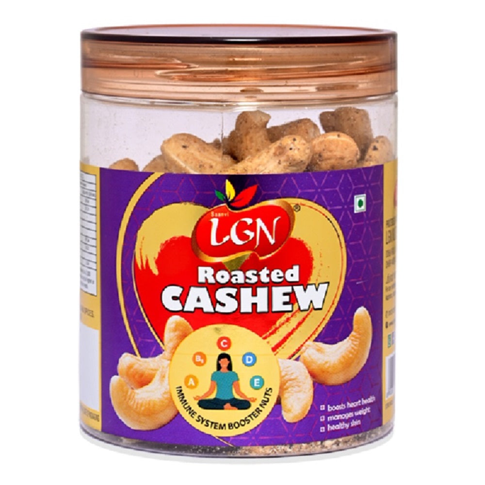 Super Premium Roasted Nuts Combo ( Cashews Masala Roasted & California Almonds250g Each JAR ) 500g