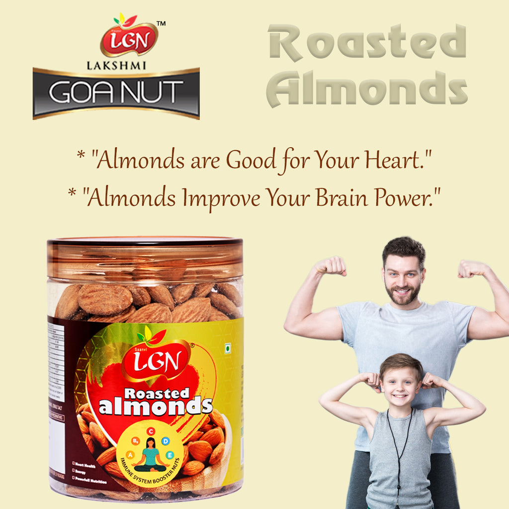Premium Roasted Nuts Combo ( Cashews Masala Roasted & California Almonds250g Each JAR ) 500g