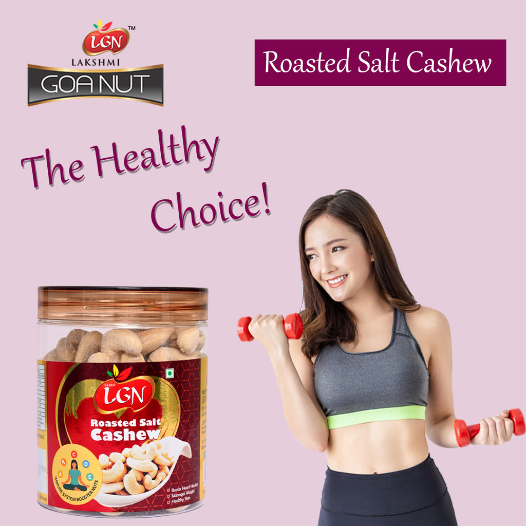 Premium Roasted Cashew Nuts Combo(Masala Roasted &Salted Roasted 250g Each JAR ) 500g