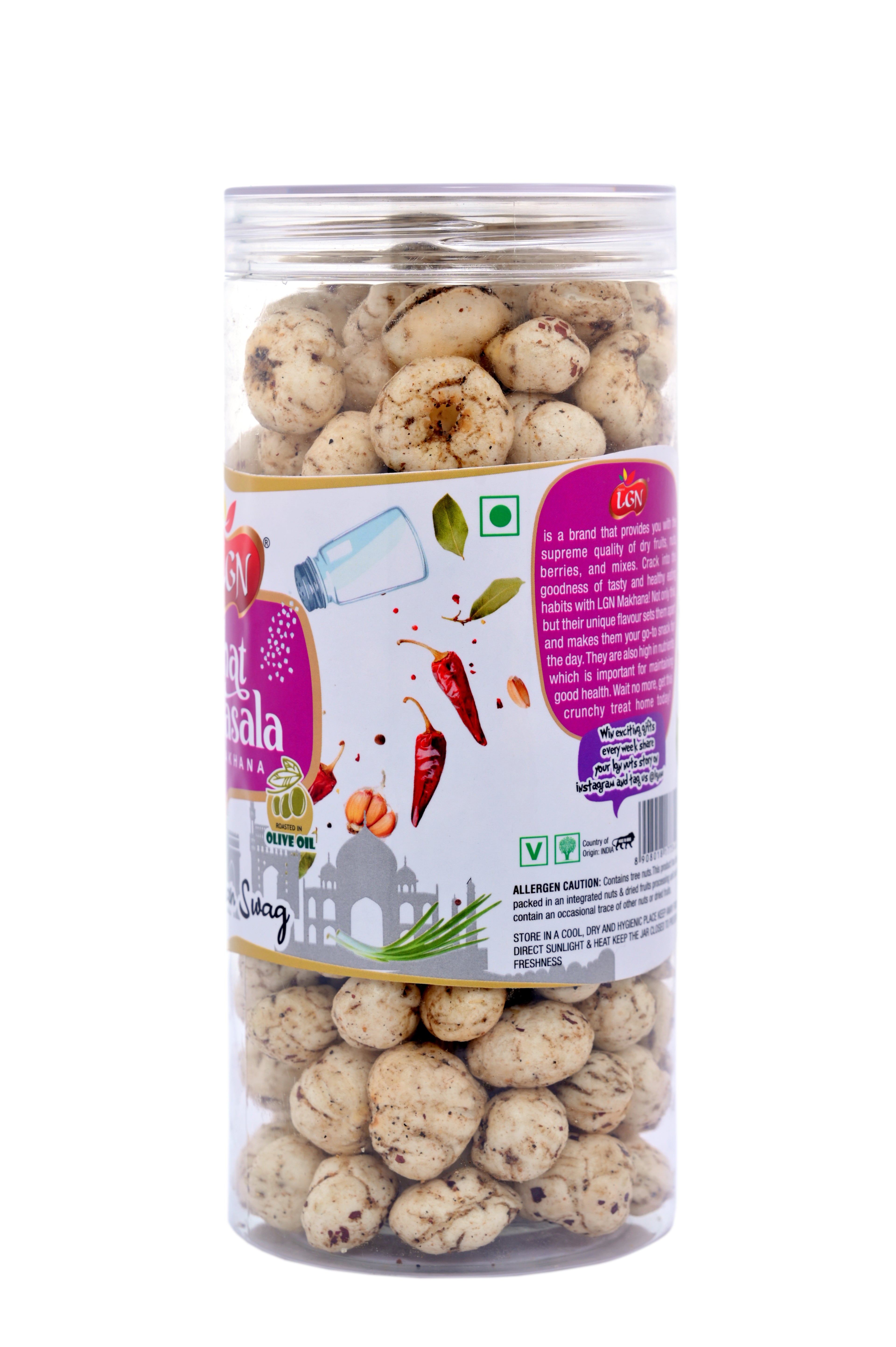 MAKHANA FOX NUTS CHAT MASALA FLAVOUR 90GM