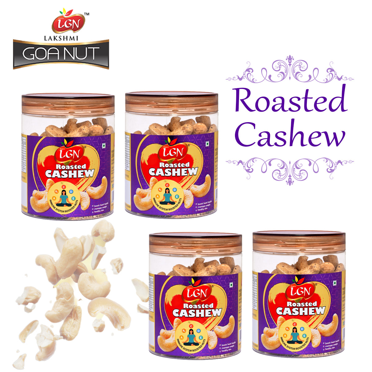 CASHEW ROASTED 250GMS JAR