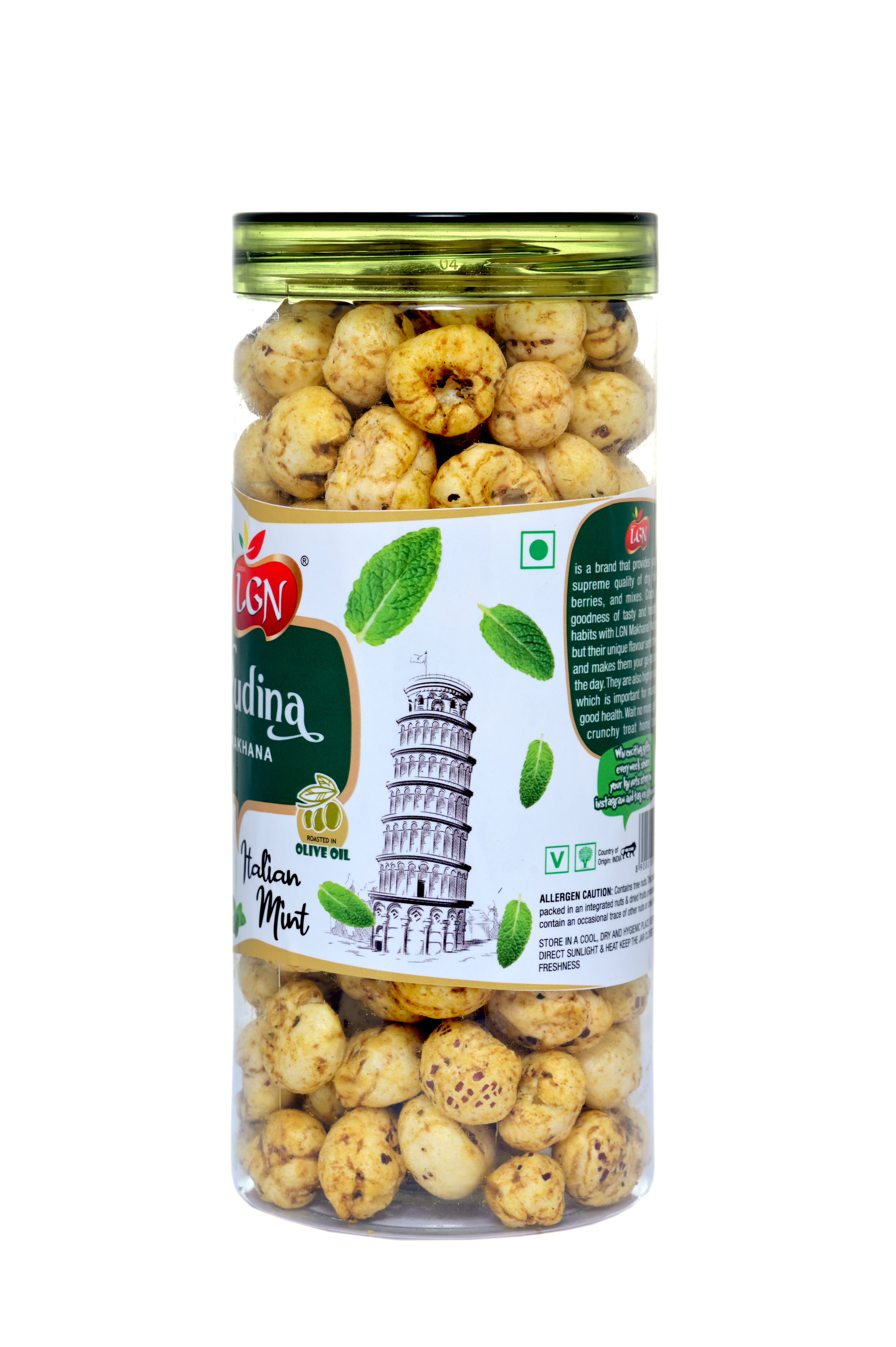 MAKHANA FOX NUTS MINTY PUDINA FLAVOUR 90GM – LGN NUTS