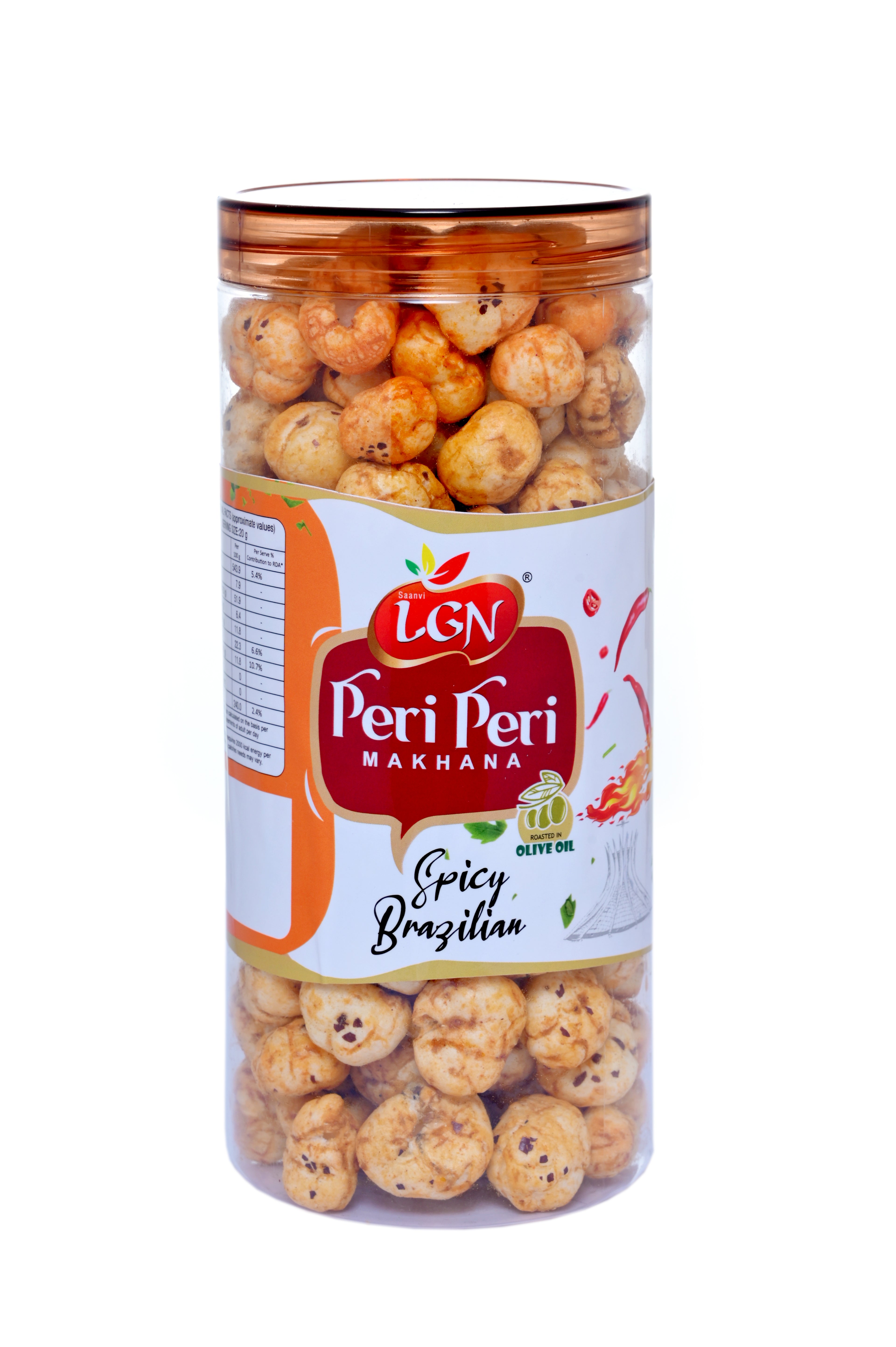 MAKHANA FOX NUTS PERI PERI  FLAVOUR 90GM