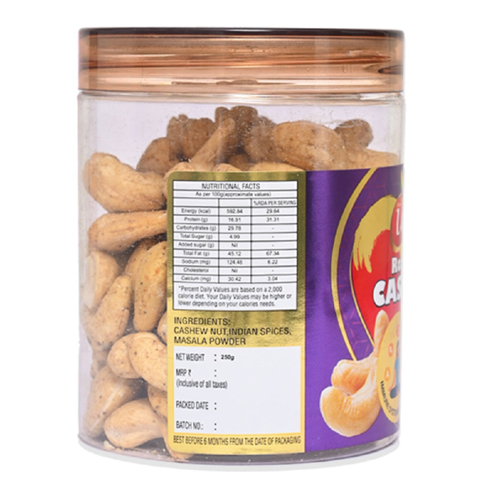 CASHEW ROASTED 250GMS JAR