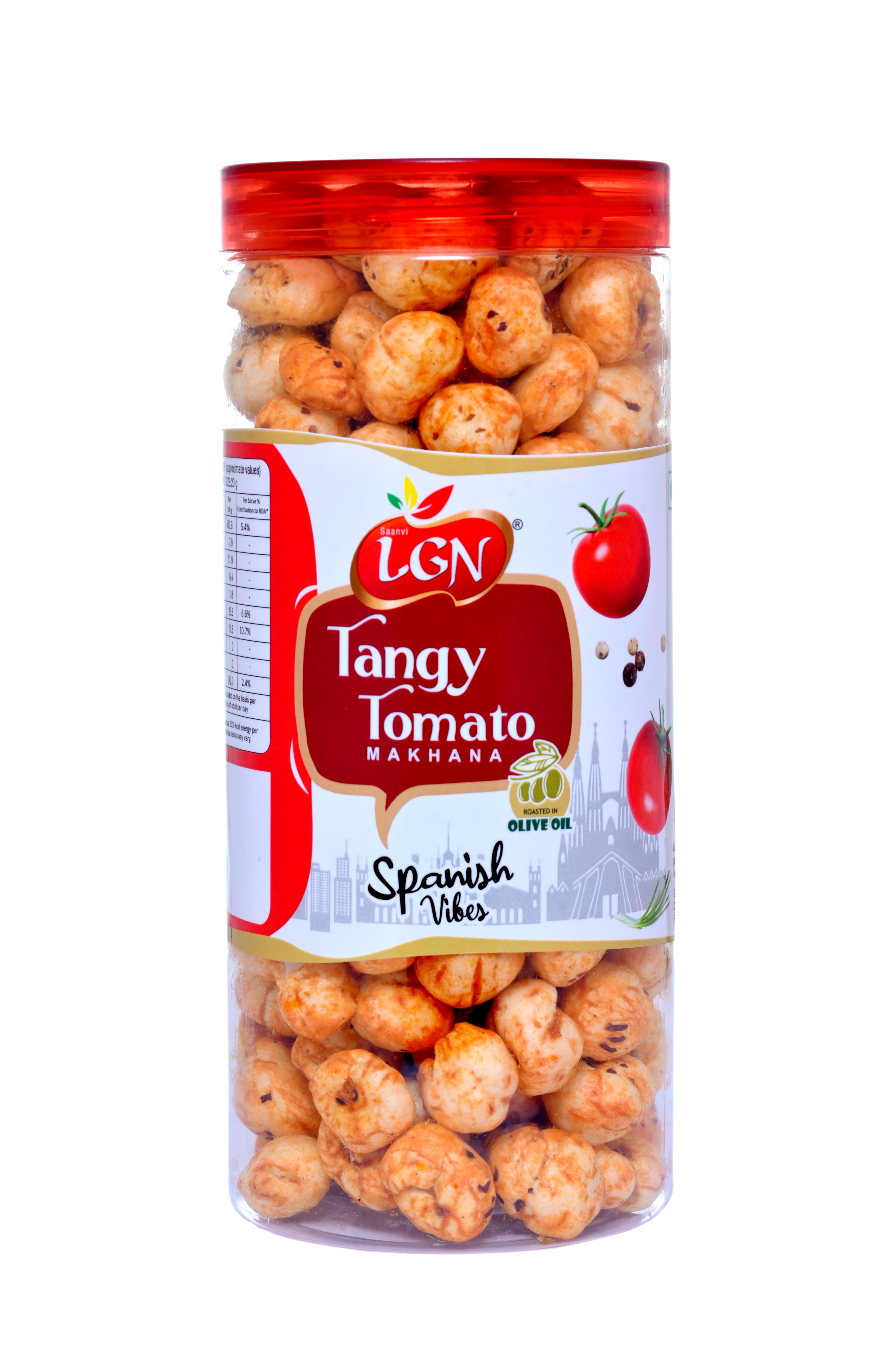 MAKHANA FOX NUTS TANGY TOMATO   FLAVOUR 90GM
