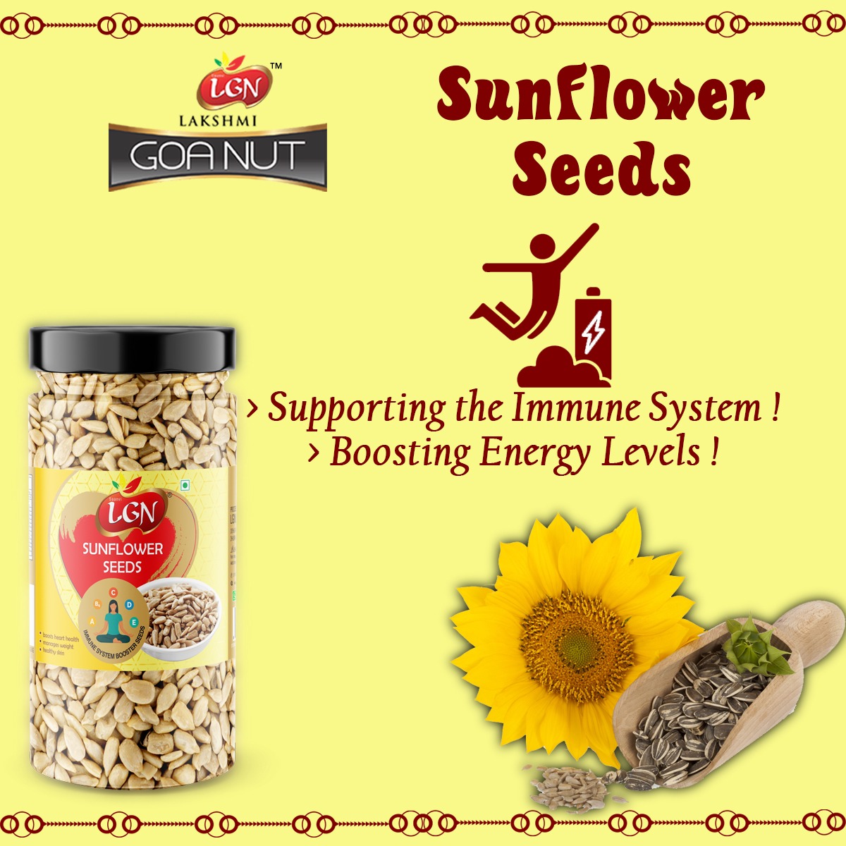 LGN Natural & Raw Sunflower Seeds - Image 3