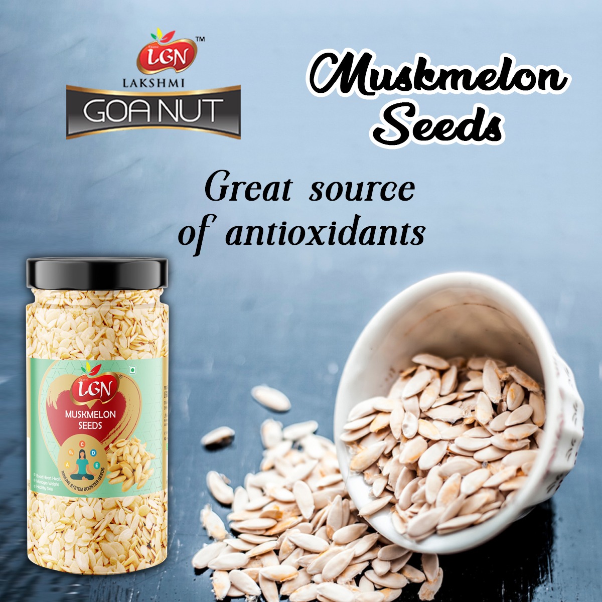 LGN Natural & Raw Muskmelon Seeds - Image 3