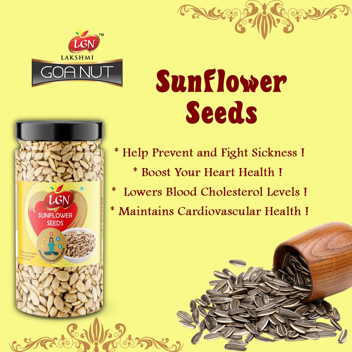 LGN Natural & Raw Sunflower Seeds - Image 4
