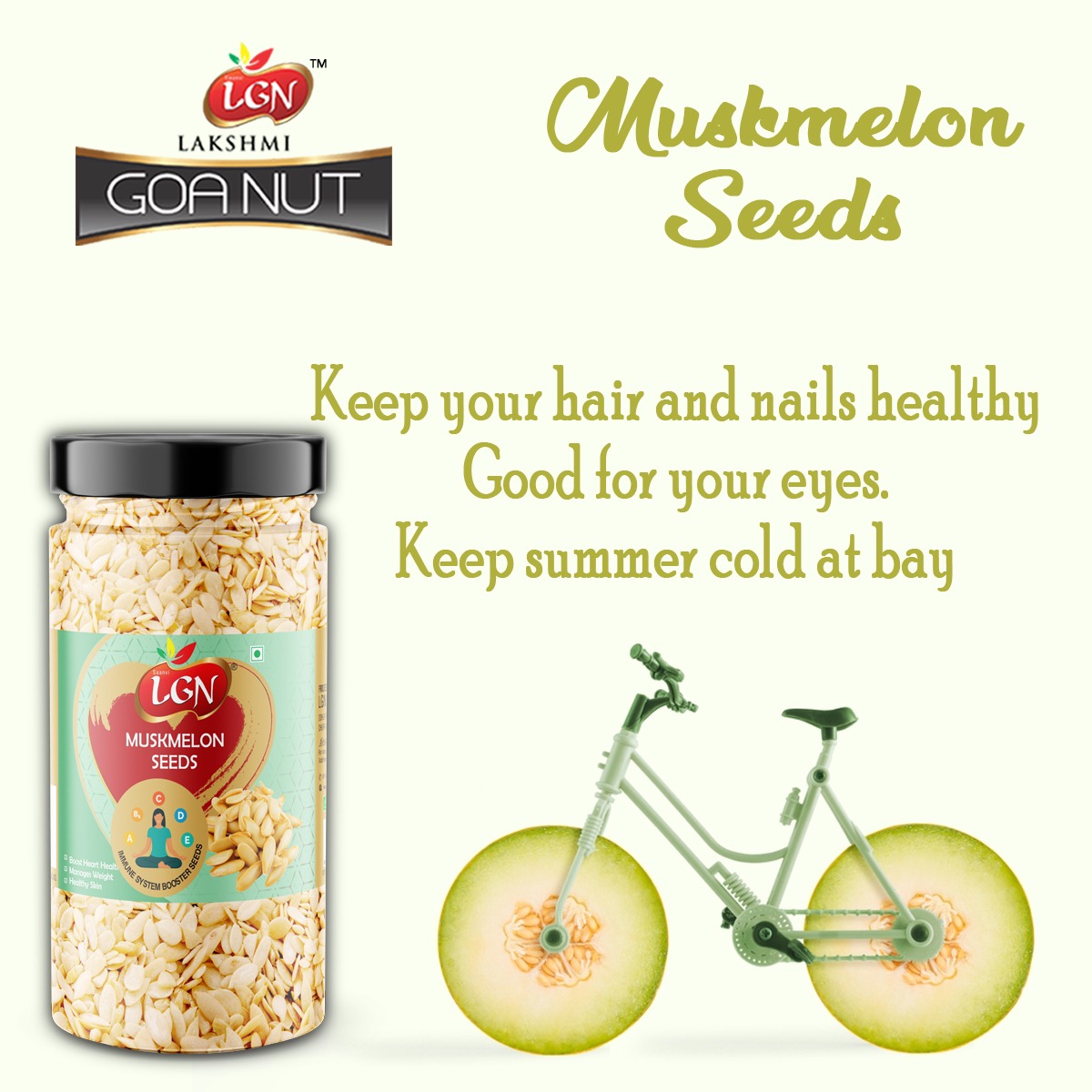 LGN Natural & Raw Muskmelon Seeds - Image 4