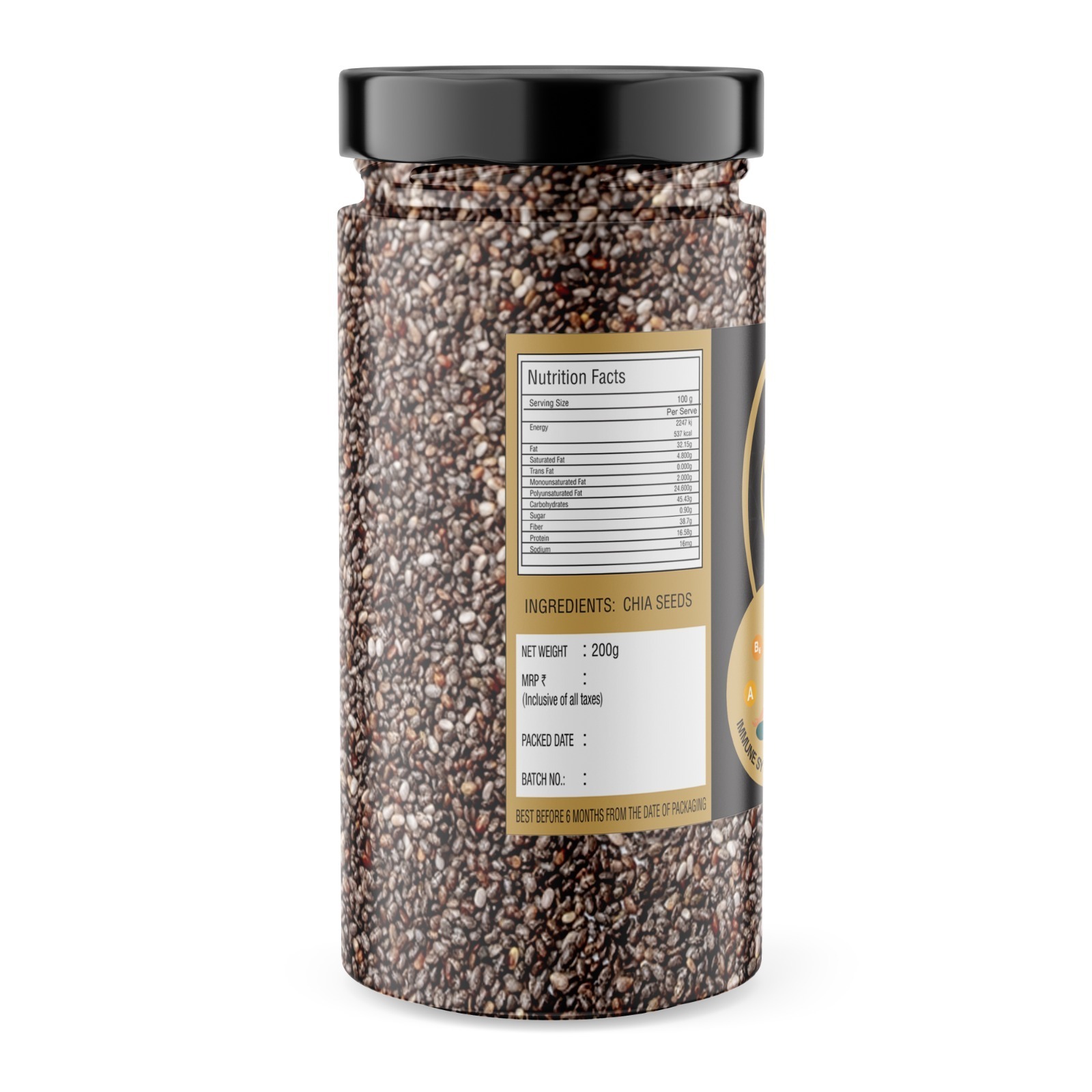 LGN Healthy & Raw Black Chia Seeds - Image 6