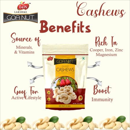 LGN Premium Whole Cashew Nuts Pouch