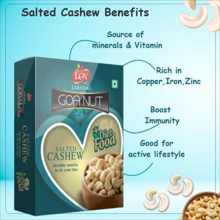 LGN Roasted & Salted Premium Cashew Nuts Box