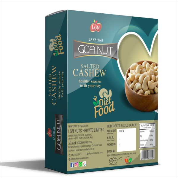 LGN Roasted & Salted Premium Cashew Nuts Box - Image 3