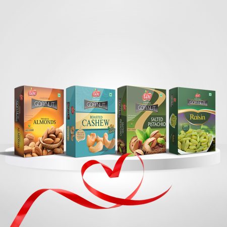 Premium Nuts & Dry Fruits Combo 1000g (Cashew Roasted ,Almonds Roasted,Green Raisins & Pistachio Roasted 250g Each Box)