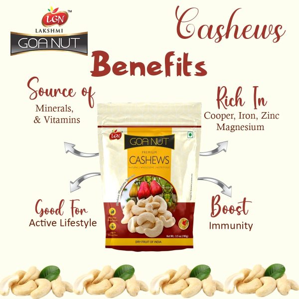 Premium Nuts Combo (Whole Cashews & California Almonds250g Each) 500g - Image 3