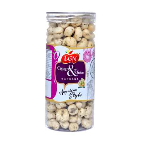 LGN Makhana (FOX NUTS) CREAM & ONION 90G JAR