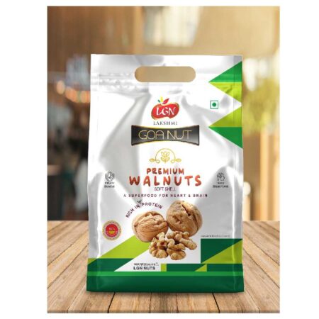 LGN PREMIUM Chilean Walnuts(Akhrot) Inshell 500gm
