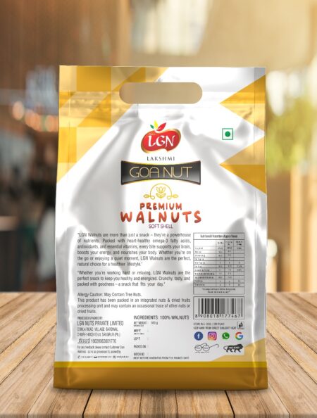 LGN California Walnuts(Akhrot) Inshell 500gm